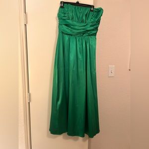 Green Formal Strapless Dress